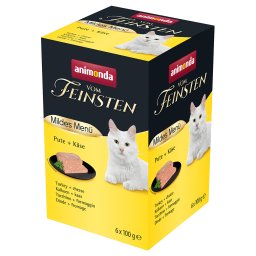 6x100g Mild Menu Adult Kalkoen/Kaas animonda Vom Feinsten Kattenvoer
