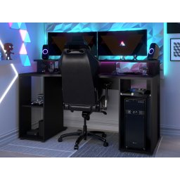Bureau GAMER 150 cm zwart