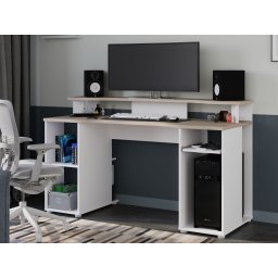 Bureau GAMER 150 cm wit