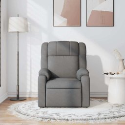 vidaXL Massagestoel verstelbaar stof donkergrijs