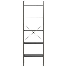 vidaXL Opbergmeubel met 5 lagen 56x35x174 cm zwart