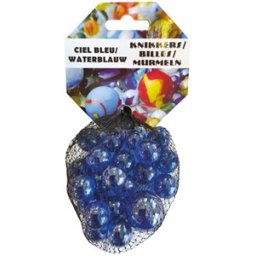 20+1 Kristal Blauw Knikkers