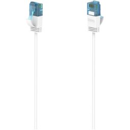 Hama Netwerkkabel Flexi-Slim, CAT-6a, 10 Gbit/s, U/UTP, 0,75 m UTP kabel Wit