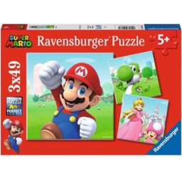 Super Mario Puzzel (3 x 49 stukjes)