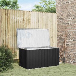 vidaXL Tuinbox 129x67x65 cm antraciet