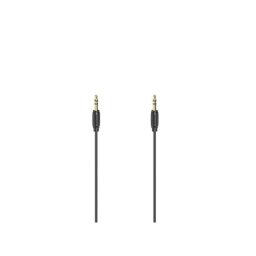 Hama Audiokabel, 3,5 mm jack - 3.5mm jack stereo, verguld, ultradun, 0,5 m Mini jack kabel Zwart