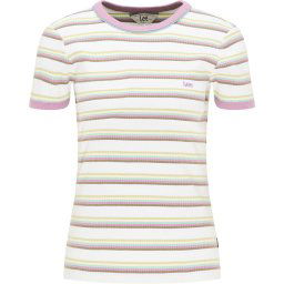 Lee Dames Stripe Tee shirt - Maat M - Gemengde Kleuren