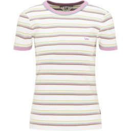 Lee Dames Stripe Tee shirt - Maat S - Gemengde Kleuren