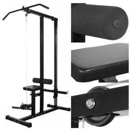 vidaXL Krachttoren met halterset 60,5 kg