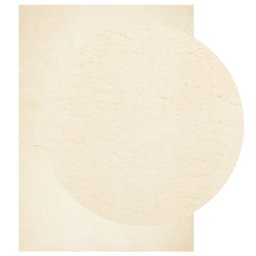 vidaXL Vloerkleed HUARTE laagpolig zacht wasbaar 160x230 cm crème