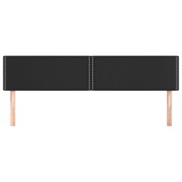 vidaXL Hoofdborden 200x5x78/88 cm kunstleer zwart