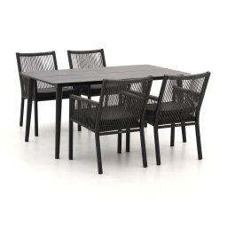 + 15% kassakorting | Manifesto Rivola/Sora 160cm dining tuinset 5-delig - Laagste prijsgarantie!