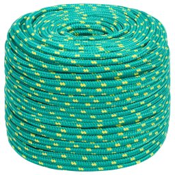 vidaXL Boottouw 6 mm 50 m polypropyleen groen