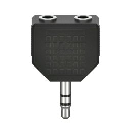 Hama AUDIOADAPTER, 3,5MM JACK - 2 X 3,5MM-JACK KOPPELING, STEREO Wifi adapter Zwart