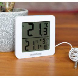 Fackelmann Tecno draadl. digitaal weerstation, klok en usb wit