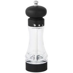 Fackelmann Zout- en pepermolen - 19 cm - diamond zwart/transparant