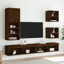 vidaXL Tv-meubelset 16.0 x 11.8 x 40.2 in Brown Oak
