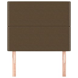 vidaXL Hoofdbord donkerbruin 90x5x118/128 cm Stof