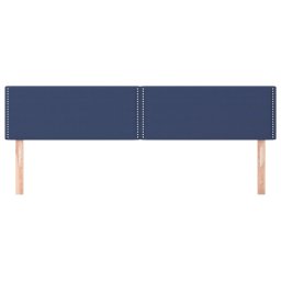 vidaXL Hoofdborden 180x5x78/88 cm stof blauw
