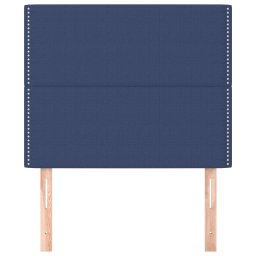 vidaXL Hoofdbord blauw 90x5x118/128 cm stof