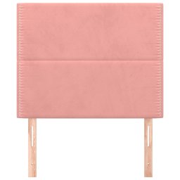 vidaXL Hoofdbord roze 80x5x118/128 cm fluweel