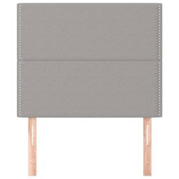 vidaXL Hoofdbord lichtgrijs 90x5x118/128 cm stof