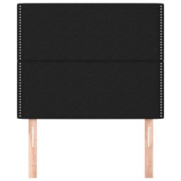 vidaXL Hoofdbord zwart 90x5x118/128 cm stof
