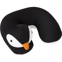 Travelsafe Nekkussen voor kinderen - Pinguin - Zwart - 28 cm
