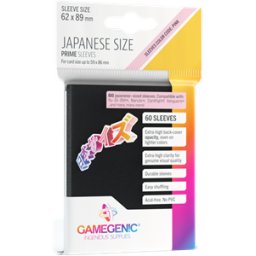 Japanese Sized Sleeves 62x89mm Zwart (60 stuks)