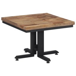 vidaXL Salontafel 55x55x40 cm massief gerecycled teakhout