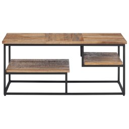 vidaXL Salontafel 90x50x39 cm massief gerecycled teakhout