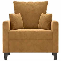 vidaXL Fauteuil 60 cm fluweel bruin