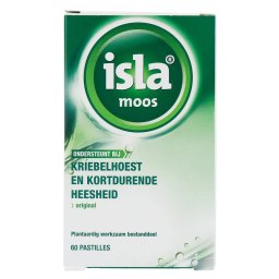 Isla Moos Keelpastilles - bij kriebelhoest en kortdurende heesheid
