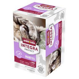 6x100g Protect Adult Diabetes Schaaltje Rund animonda Integra Kattenvoer