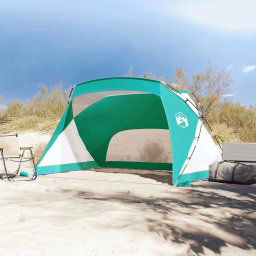 vidaXL Strandtent 274x178x170/148 cm 185T polyester zeegroen