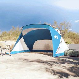 vidaXL Strandtent 274x178x170/148 cm 185T polyester azuurblauw