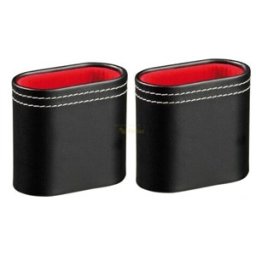 Backgammon Kunstlederen Dobbelbeker - 2 stuks
