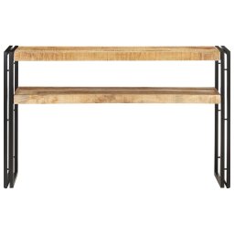 vidaXL Wandtafel 120x30x75 cm ruw mangohout