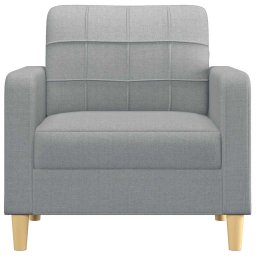 vidaXL Fauteuil 60 cm stof lichtgrijs