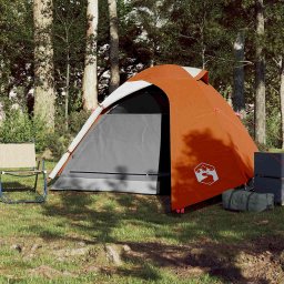 vidaXL Koepeltent 3-persoons waterdicht oranje