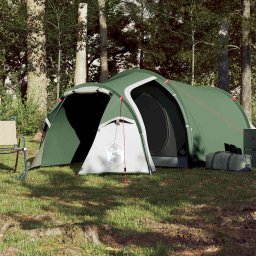 vidaXL Tunneltent 3-persoons waterdicht groen