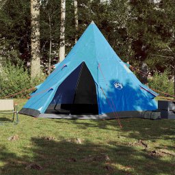 vidaXL Tipitent 4-persoons waterdicht blauw
