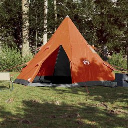 vidaXL Tipitent 4-persoons waterdicht oranje