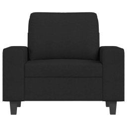 vidaXL Fauteuil 60 cm stof zwart