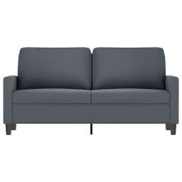 vidaXL Tweezitsbank 140 cm fluweel donkergrijs