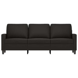 vidaXL Driezitsbank 180 cm fluweel zwart
