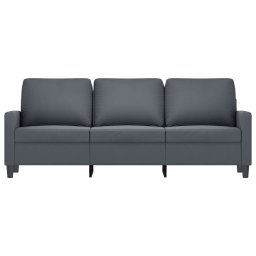 vidaXL Driezitsbank 180 cm fluweel donkergrijs
