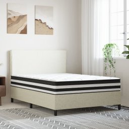 vidaXL Pocketveringmatras middelhard 140x200 cm