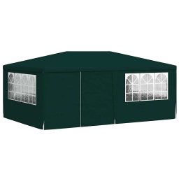 vidaXL Partytent met zijwanden professioneel 90 g/m² 4x6 m groen