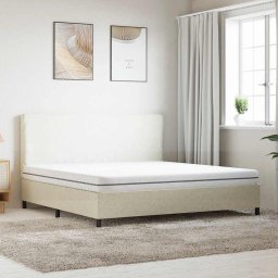 vidaXL Schuimmatras middelzacht 200x200 cm